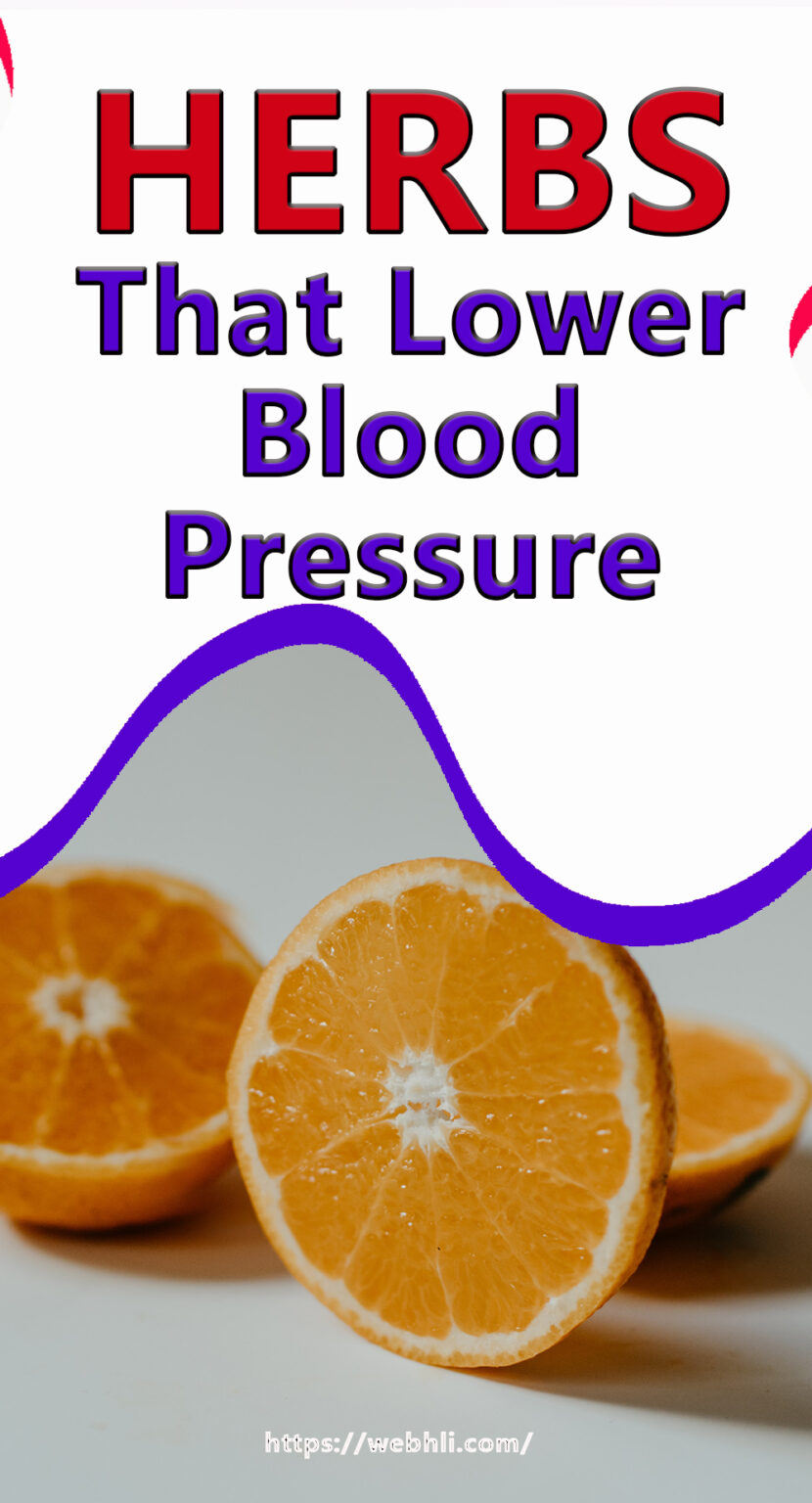 Herbs That Lower Blood Pressure Healthy Lifestyle