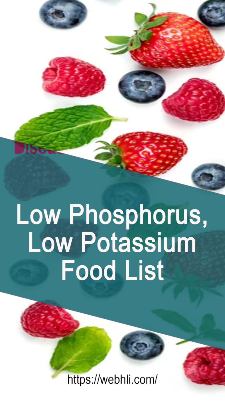 Low Phosphorus, Low Potassium Food List Healthy Lifestyle